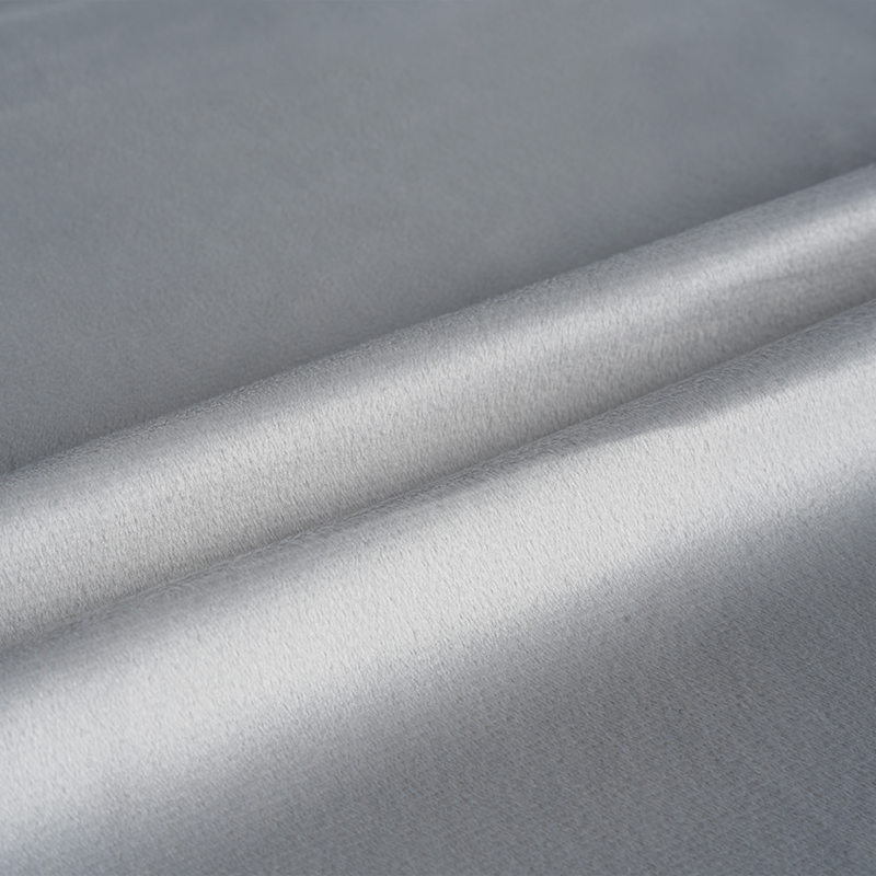 White silk short plush curtain fabric