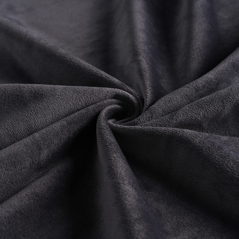 Black silk Dutch velvet curtain fabric