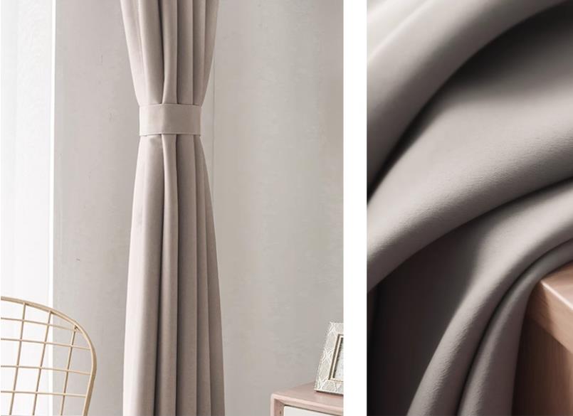 Plain high precision blackout curtain fabric