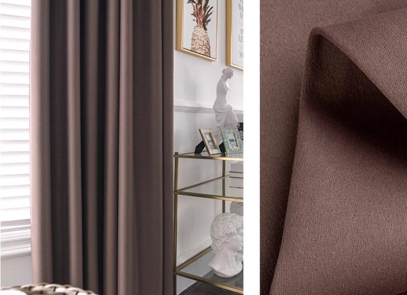 Plain high precision blackout curtain fabric